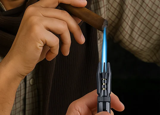 Stay Prepared With The Gas Powered Dual-Arc Torch Lighter